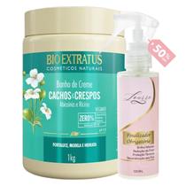 Kit Cachos e Crespos 1 Banho 1L + Finalizador Obrigatório Lourre 120ml