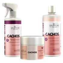 Kit Cachos Hair Pro Definição, Alinhamento e Controle de Frizz para Cabelos Cacheados e Crespos