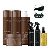 Kit Cachos + Kit Finalizadores + Escova Brinde Amazônico Care