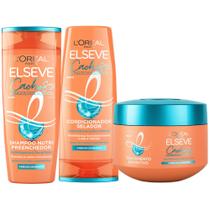 Kit Cachos Longo Dos Sonhos Elseve Cacheados Ácido Hialuronico, Óleo Rícino