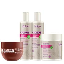 Kit Cachos + Máscara Acidificante pH Control - Apice Hidratação, Equilibrio do pH e Anti Frizz Kit Cachos + Máscara Acidificante pH Control - Apice Hidratação, Equilibrio do pH e Anti Frizz