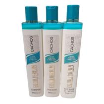 Kit Cachos Perfeitos e Modelados Equilibrium Paris Color: Shampoo + Condicionador + Ativador de Cachos 300ml