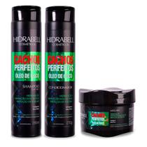 Kit Cachos Perfeitos Tamanho Viagem Hidratação Óleo de Coco Definição e Controle de Volume Hidrabell