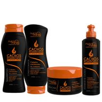 Kit Cachos Poderosos Nutriminas 4 Itens Antifrizz Colágeno
