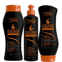 Kit Cachos Poderosos Nutriminas Shampoo Condic e Ativador