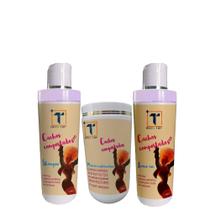 Kit Cachos Shampoo 1L + Máscara 1Kg + Leave-in 1L