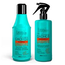 Kit Cachos Shampoo e Umidificador Forever Liss