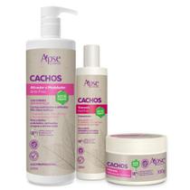 Kit Cachos Shampoo, Máscara e Ativador Modelador Apse Cosmétics - 3 Itens