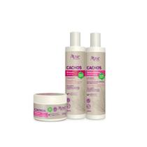 Kit CACHOS Shampoo + Máscara + Gelatina Apse