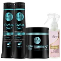 Kit Cachos Sim Sh + Cond + Máscara 500ml + Finalizador Obrigatório Lourre 120ml