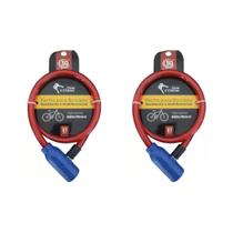 Kit Cadeado Com Corrente Reforçado Com Trava De Segurança Para Bicicleta E Moto Antifurto