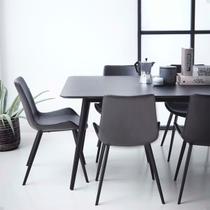 Kit Cadeira de Jantar Basic 2 unidades material sintético Confortável Jantar Sala Escritório