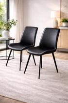 Kit Cadeira de Jantar Basic 2 unidades material sintético Confortável Jantar Sala Escritório