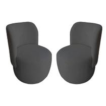 Kit Cadeira Decorativa Bia Bouclê Cinza - Belliv Decor