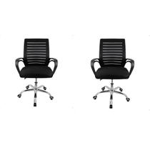 Kit Cadeira Escritório Giratória Ergonômica Diretor Altura Ajustável Tela Mesh Zebrada Kit Cadeira Escritório Giratória Ergonômica Diretor Altura Ajustável Tela Mesh Zebrada