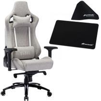 Kit Cadeira Gamer Encosto Reclinável Confortável Ergonômica P/ Jogar Videogame + Mousepad Alta Precisão Speed Preto P/ Mouse Razer