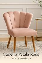 Kit Cadeira Pétala Sala de Estar, Salão Beleza, Luxo Conforto e Elegância - Suede- (Rose) - JRC Móveis Kit Cadeira Pétala Sala de Estar, Salão Beleza, Luxo Conforto e Elegância - Suede- (Rose) - JRC Móveis