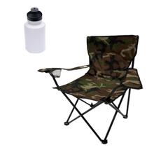 Kit Cadeira Praia Camping Bolsa Transporte + Squeeze 300ml