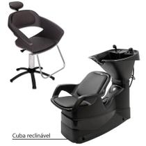 Kit Cadeira Primma E Lavatório Reclinável Dompel + Garantia