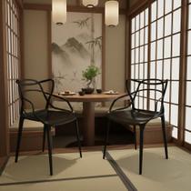 Kit Cadeiras Allegra Estilo Contemporâneo para Sala de Jantar, Área Gourmet ou Recepção
