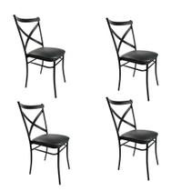 Kit Cadeiras De Aço Ferro Linha Luxo Para Cozinha Buffet Empilháveis Salão De Festa Kit Cadeiras De Aço Ferro Linha Luxo Para Cozinha Buffet Empilháveis Salão De Festa