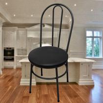 Kit Cadeiras De Jantar Cozinha Milla Em Aço Super Resistente - Açomix
