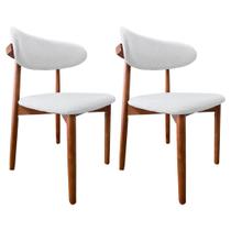 Kit Cadeiras de Madeira Para Sala de Jantar Linho Cru Kit Cadeiras de Madeira Para Sala de Jantar Linho Cru