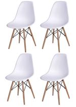Kit Cadeiras Sala Jantar Escritorio Eiffel - Branca