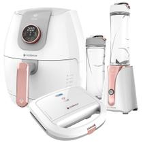 Kit Cadence Dream Rosé Gold - Fritadeira - Blender Sanduicheira 220V
