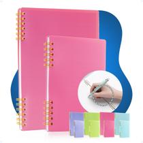 Kit Caderno Capa Mole Anotações Escolar A5 Médio A6 Pequeno Kit Caderno Capa Mole Anotações Escolar A5 Médio A6 Pequeno