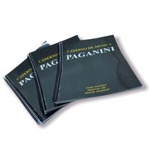Kit caderno de musica pautado paganini com 3 unidades