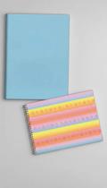 Kit Caderno Grande 80 Folhas C/Capas Sortidas