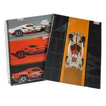 Kit Caderno Hot Wheels 20cmX27,5cm 96f