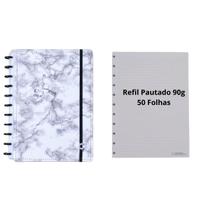 Kit Caderno Inteligente Bianco e Refil Pautado Grande