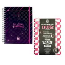 Kit Caderno Smart Universitário Colegial Com Refil De 48 Folhas Pretas Linhas Brancas Dac Kit Caderno Smart Universitário Colegial Com Refil De 48 Folhas Pretas Linhas Brancas Dac