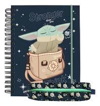 Kit Caderno Smart Universítário + Estojo Simples Yoda Dac