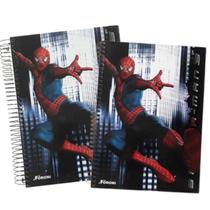 Kit Caderno Univ. 1 E 10 Materias Capa Dura homem Aranha