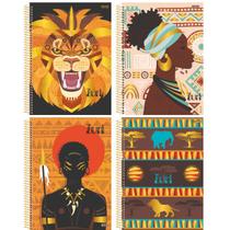 Kit Caderno Universitario 1 Materia Zuri 80 Folhas 4 Und