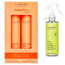Kit Cadiveu Bye Bye Frizz 250ml +Leave In Ativador de Cachos