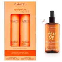 Kit Cadiveu Bye Bye Frizz 250ml +Reparador Óleo de Açai 60ml Kit Cadiveu Bye Bye Frizz 250ml +Reparador Óleo de Açai 60ml