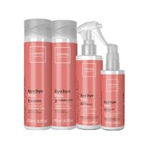 Kit Cadiveu Bye Bye Frizz-Sh250ml+Cond250ml+Lv200ml+Lv120ml