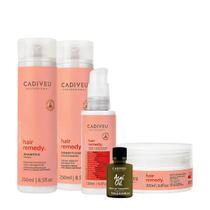 Kit Cadiveu Essentials Hair Remedy Shampoo Condicionador Máscara Leave-in e Açaí Oil (5 produtos) Kit Cadiveu Essentials Hair Remedy Shampoo Condicionador Máscara Leave-in e Açaí Oil (5 produtos)