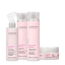 Kit Cadiveu Essentials Quartzo Shine Shampoo Condicionador Fluído e Máscara (4 produtos) Kit Cadiveu Essentials Quartzo Shine Shampoo Condicionador Fluído e Máscara (4 produtos)