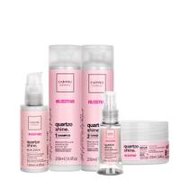 Kit Cadiveu Essentials Quartzo Shine Shampoo Condicionador Fluído Máscara e Óleo (5 produtos)
