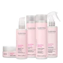 Kit Cadiveu Essentials Quartzo Shine Shampoo Condicionador Fluído Máscara e Protein Hair Cream (5 produtos) Kit Cadiveu Essentials Quartzo Shine Shampoo Condicionador Fluído Máscara e Protein Hair Cream (5 produtos)