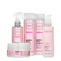 Kit Cadiveu Essentials Quartzo Shine Shampoo Condicionador Fluído Máscara e Protein Hair Cream (5 produtos)