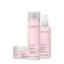 Kit Cadiveu Essentials Quartzo Shine Shampoo Máscara e Protein Hair Cream (3 produtos) Kit Cadiveu Essentials Quartzo Shine Shampoo Máscara e Protein Hair Cream (3 produtos)