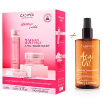 Kit Cadiveu Glamour Essentials + Óleo Tratamento Açaí 65ml Kit Cadiveu Glamour Essentials + Óleo Tratamento Açaí 65ml