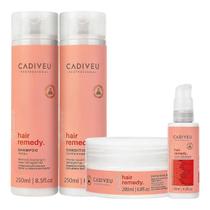 Kit Cadiveu Hair Remedy - Shampoo & Condicionador 250ml + Máscara 200ml + Leave-In 120ml