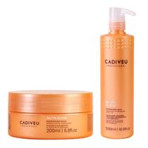 Kit Cadiveu Nutri Glow Mask Capilar200ml+Cera Nutritiva500ml